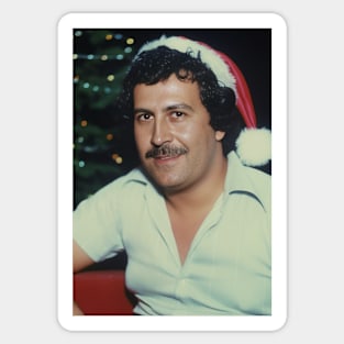 Merry Xmas Pablo Escobar Columbian Style Sticker